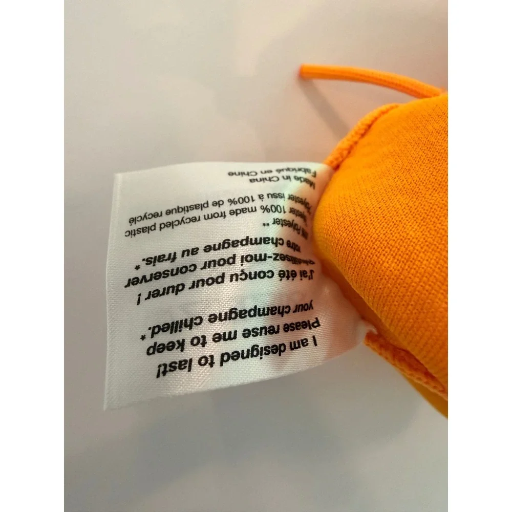 Veuve Clicquot Orange Ice Jacket Champagne Bottle Cooler Thermal Sleeve Reusable